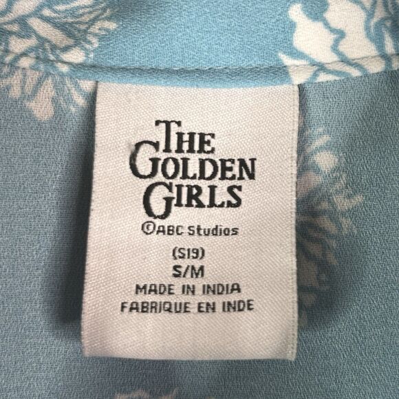 Women's THE GOLDEN GIRLS by ABC Studios Floral Dress Size Small Midi Blue - Picture 10 of 11